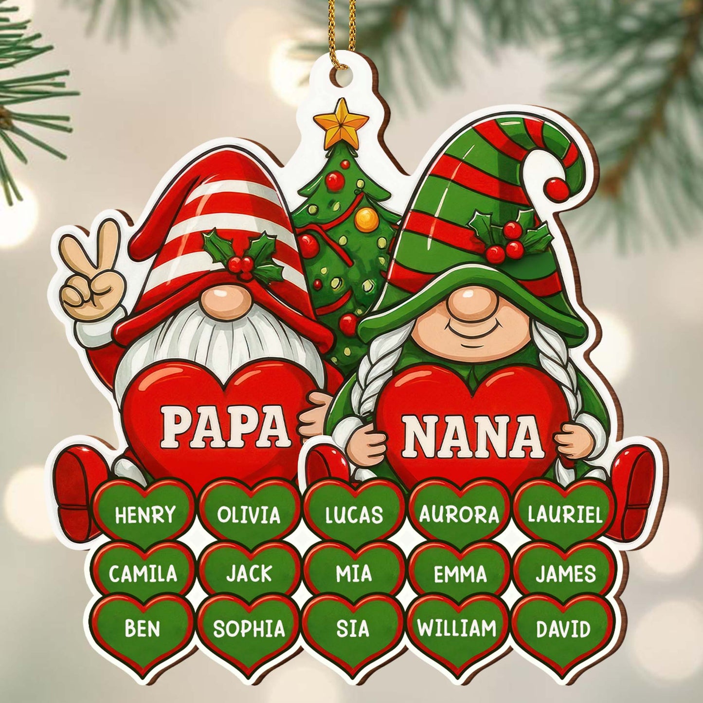 Celebrate This Festive Season With Christmas Tree And Hearts