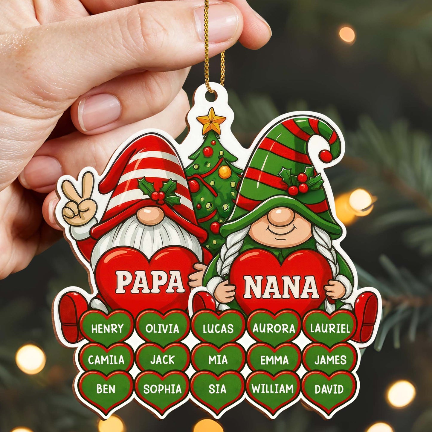 Celebrate This Festive Season With Christmas Tree And Hearts