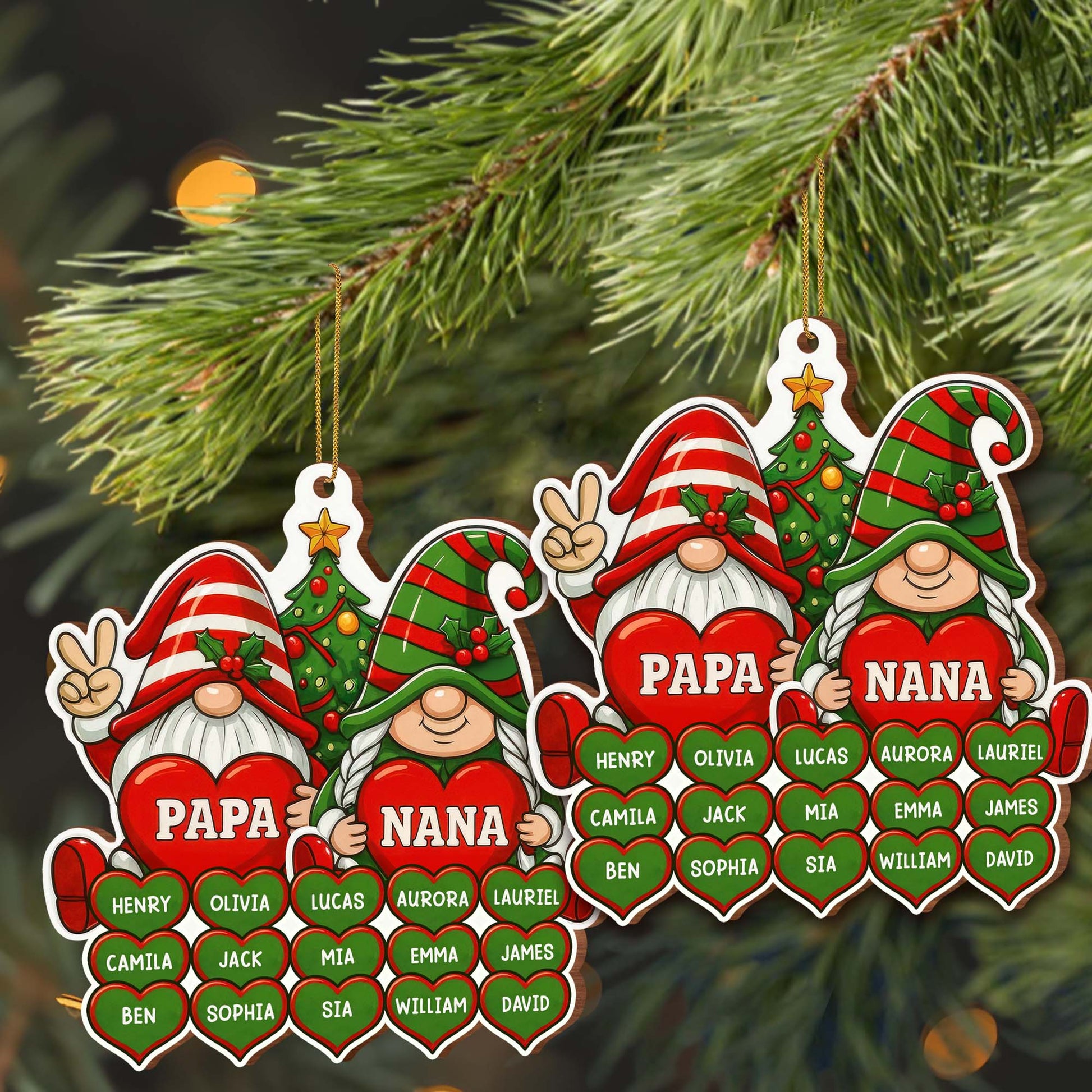 Celebrate This Festive Season With Christmas Tree And Hearts