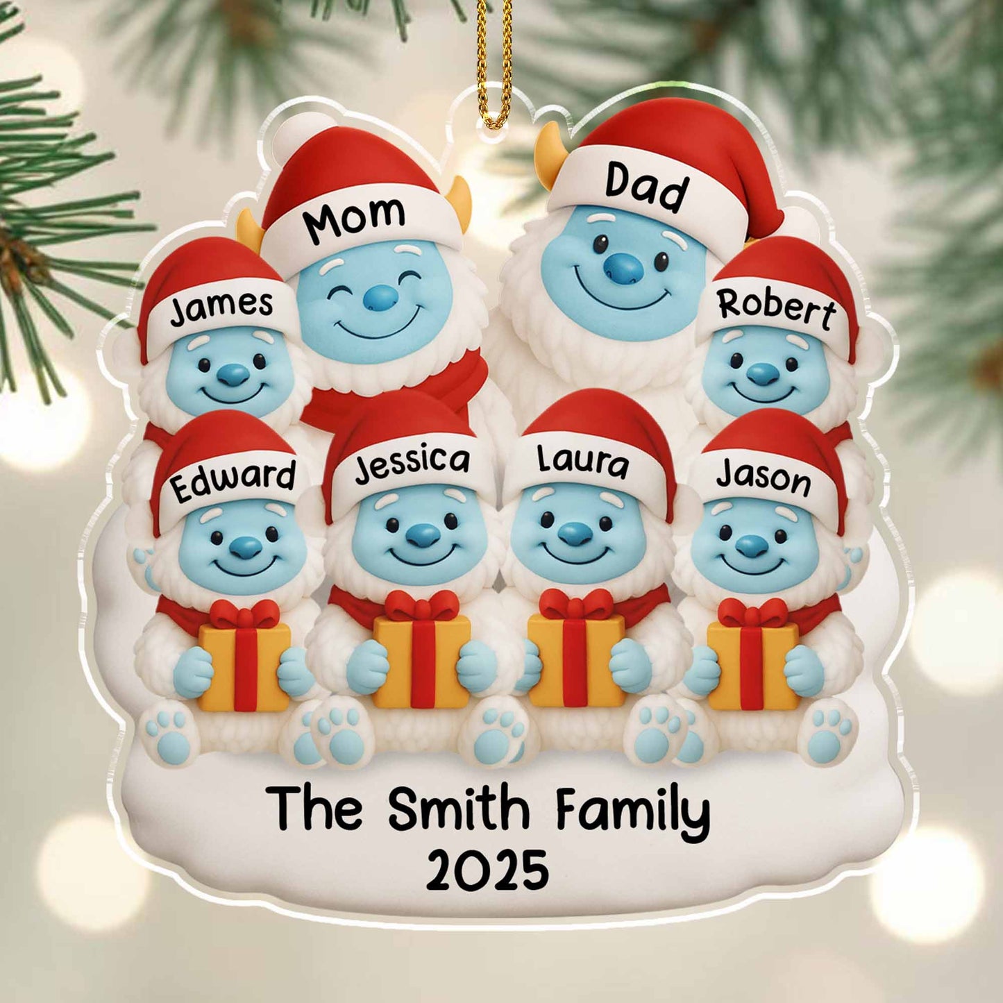 Celebrate Your Family Bond With Snowman And Gifts