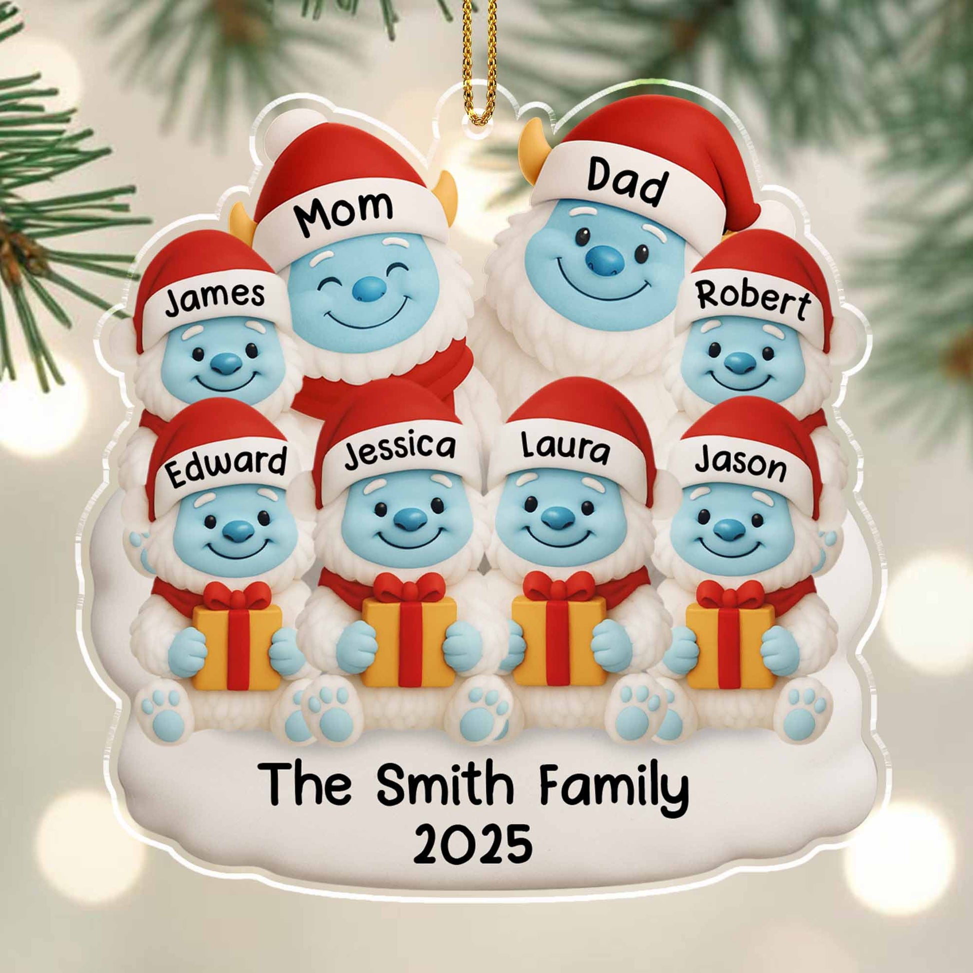 Celebrate Your Family Bond With Snowman And Gifts