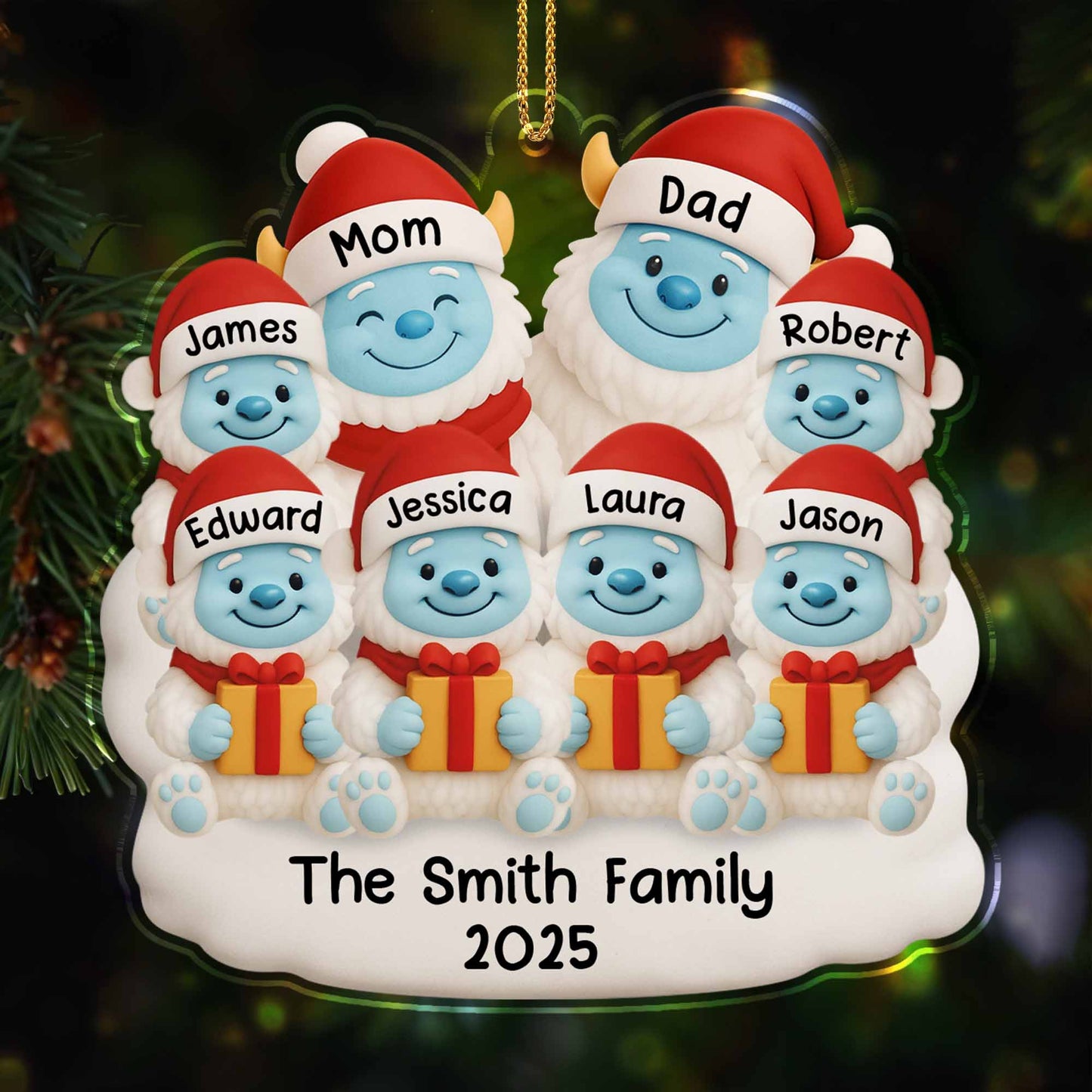 Celebrate Your Family Bond With Snowman And Gifts