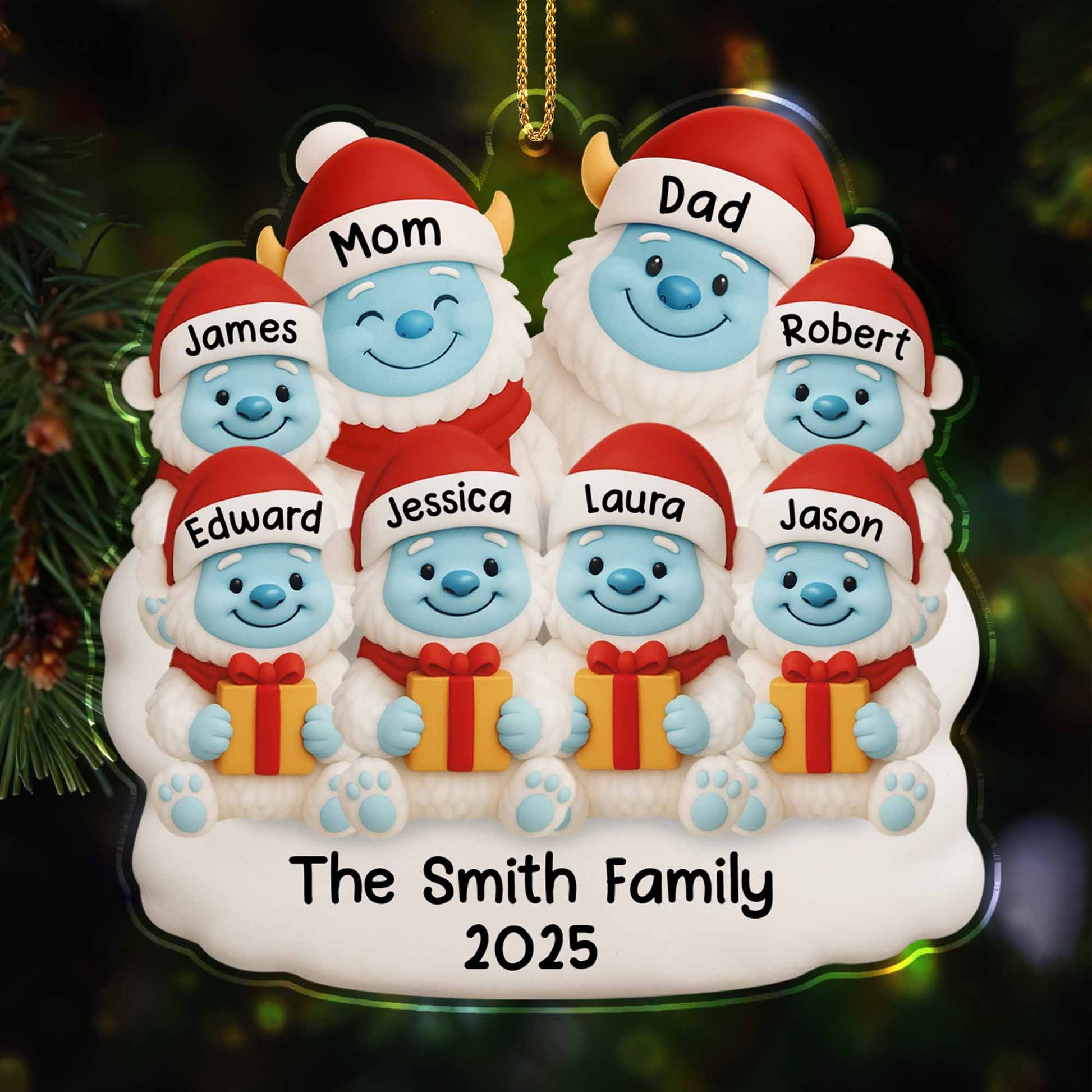 Celebrate Your Family Bond With Snowman And Gifts