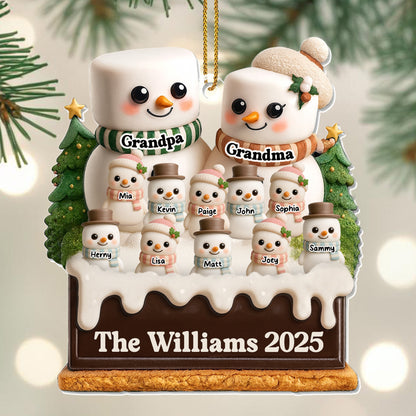 Share Your Family's Warmth With Festive Snowmen Ornament