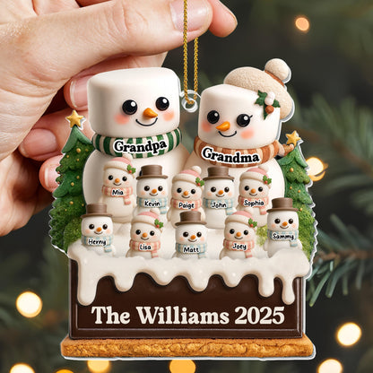 Share Your Family's Warmth With Festive Snowmen Ornament