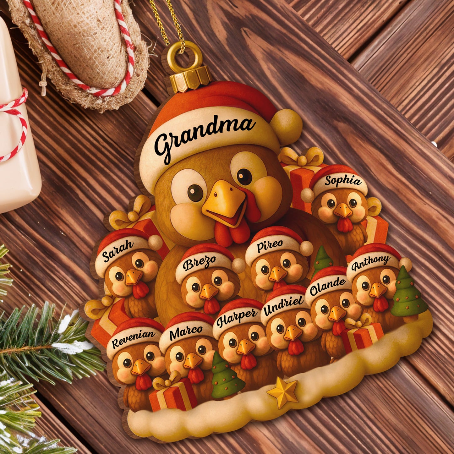 To Grandma With Turkeys and Chicks