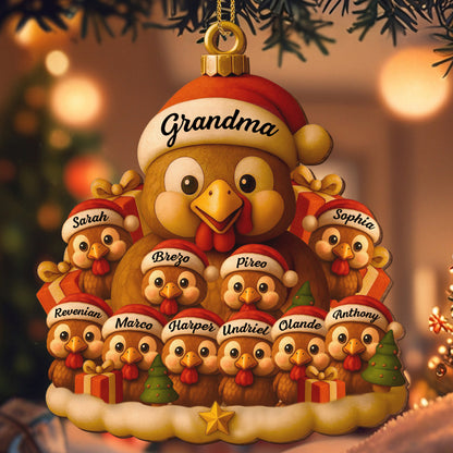 To Grandma With Turkeys and Chicks