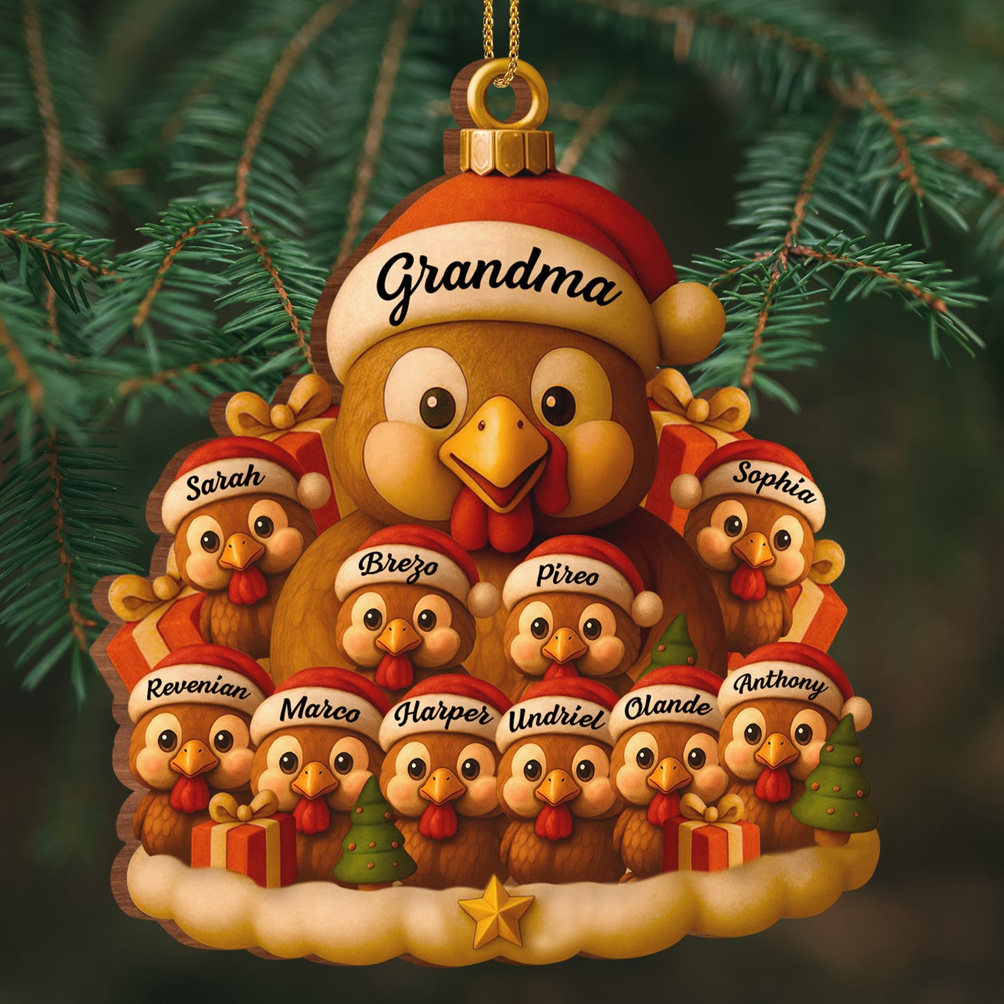 To Grandma With Turkeys and Chicks