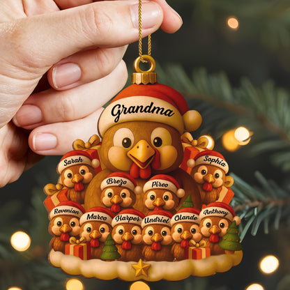 To Grandma With Turkeys and Chicks