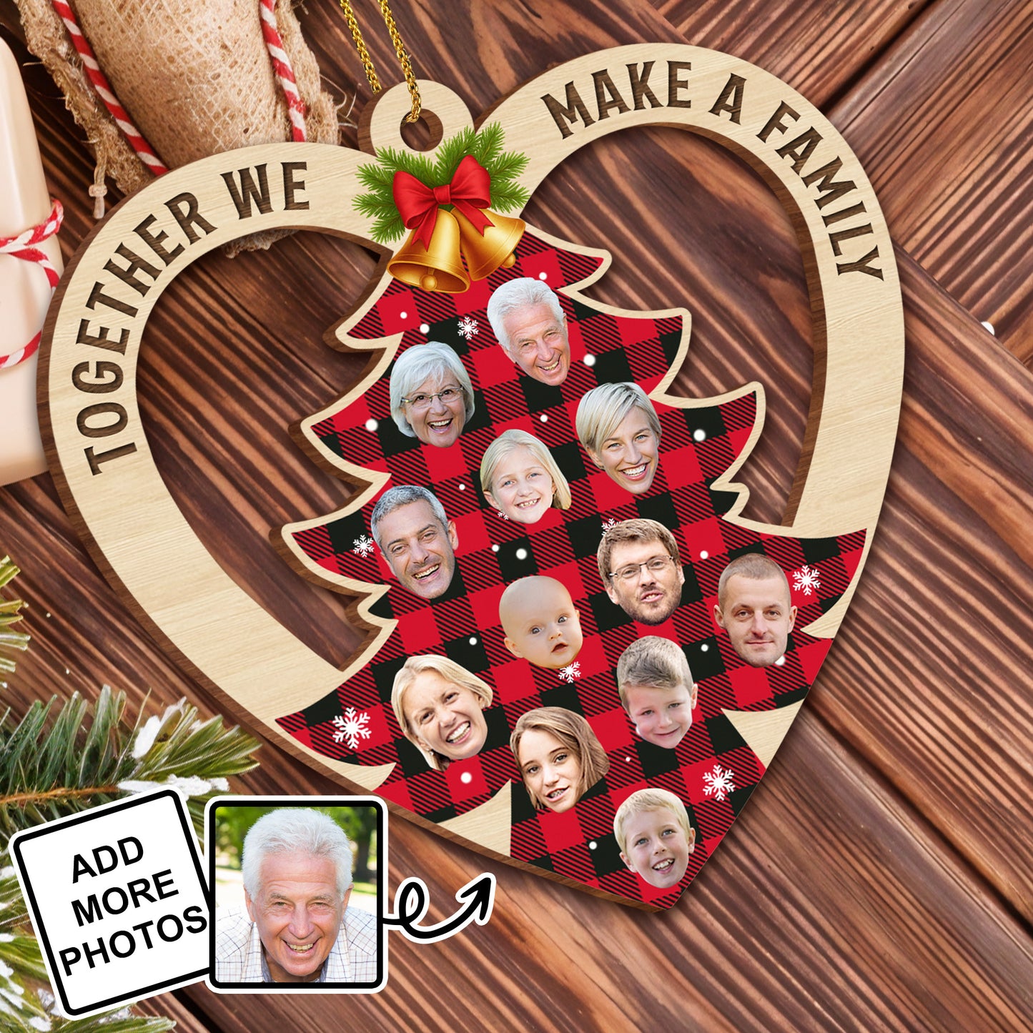 Together We Make A Family Tree Ornament With Photos