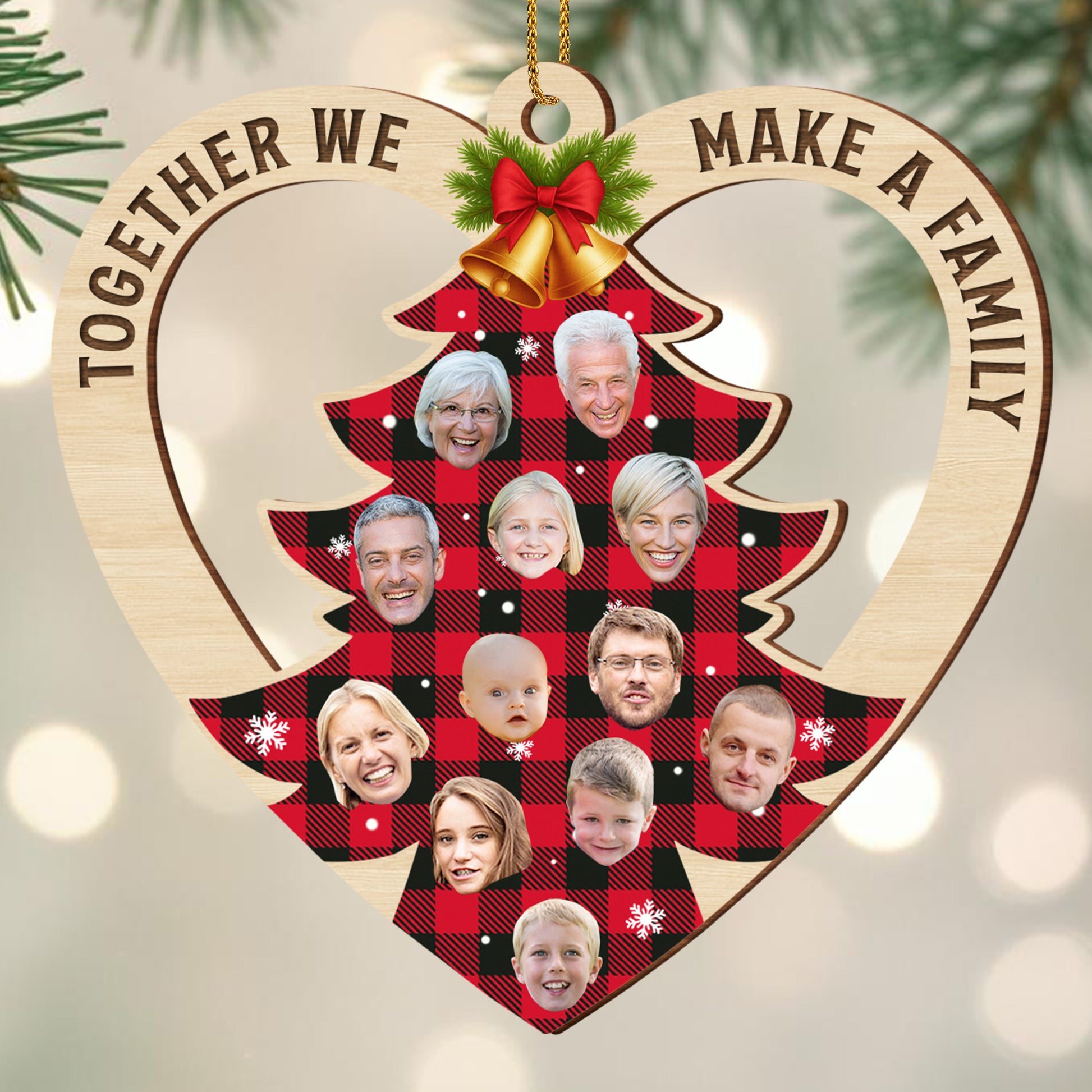 Together We Make A Family Tree Ornament With Photos