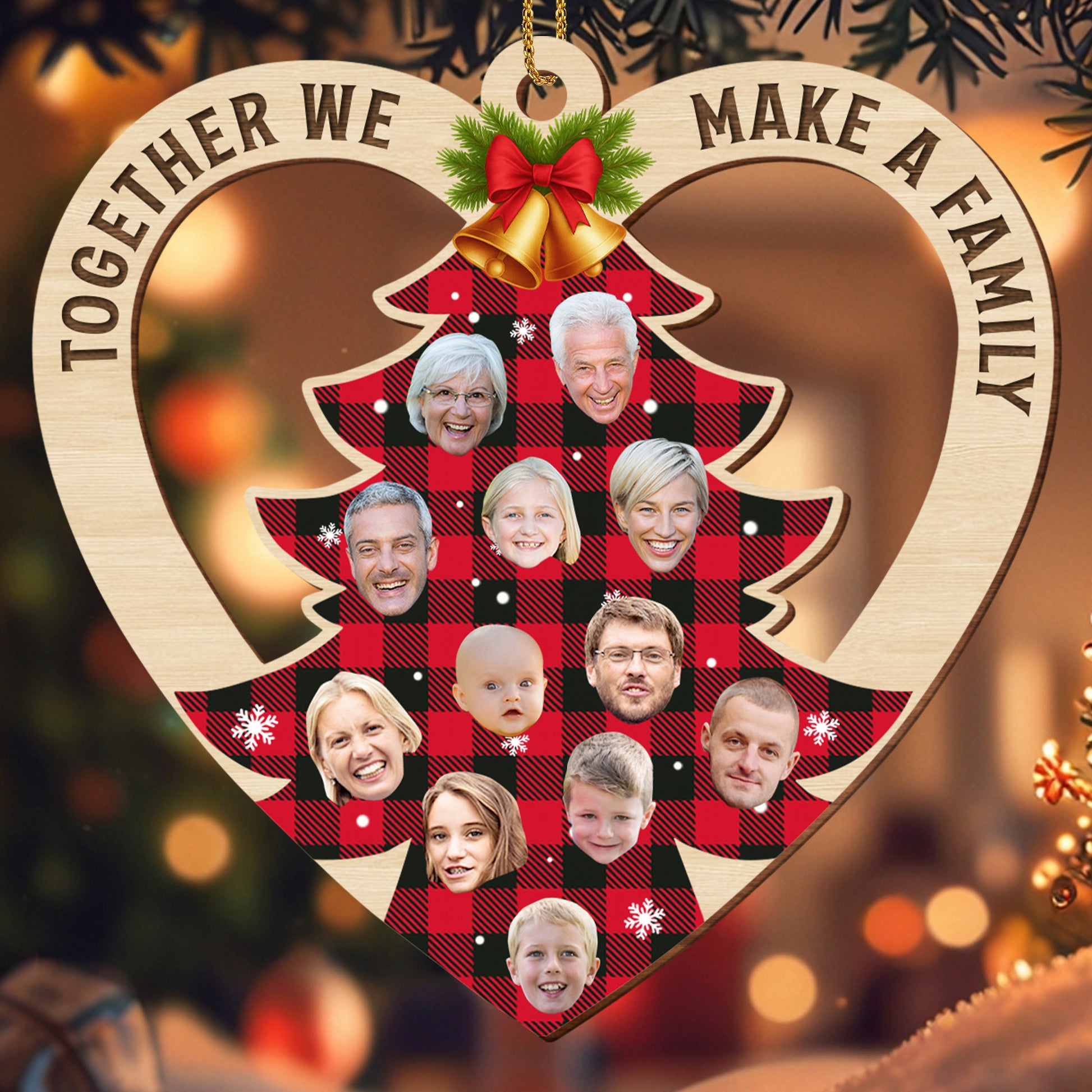 Together We Make A Family Tree Ornament With Photos