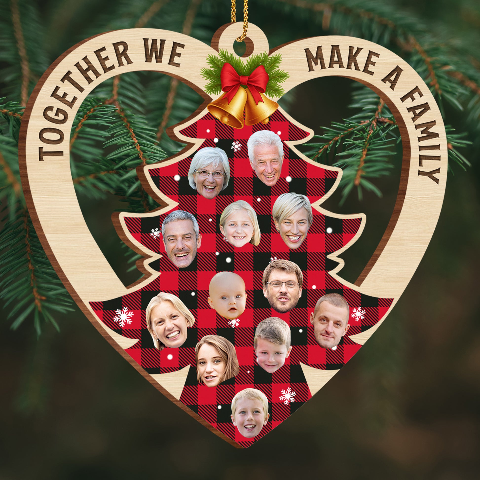 Together We Make A Family Tree Ornament With Photos