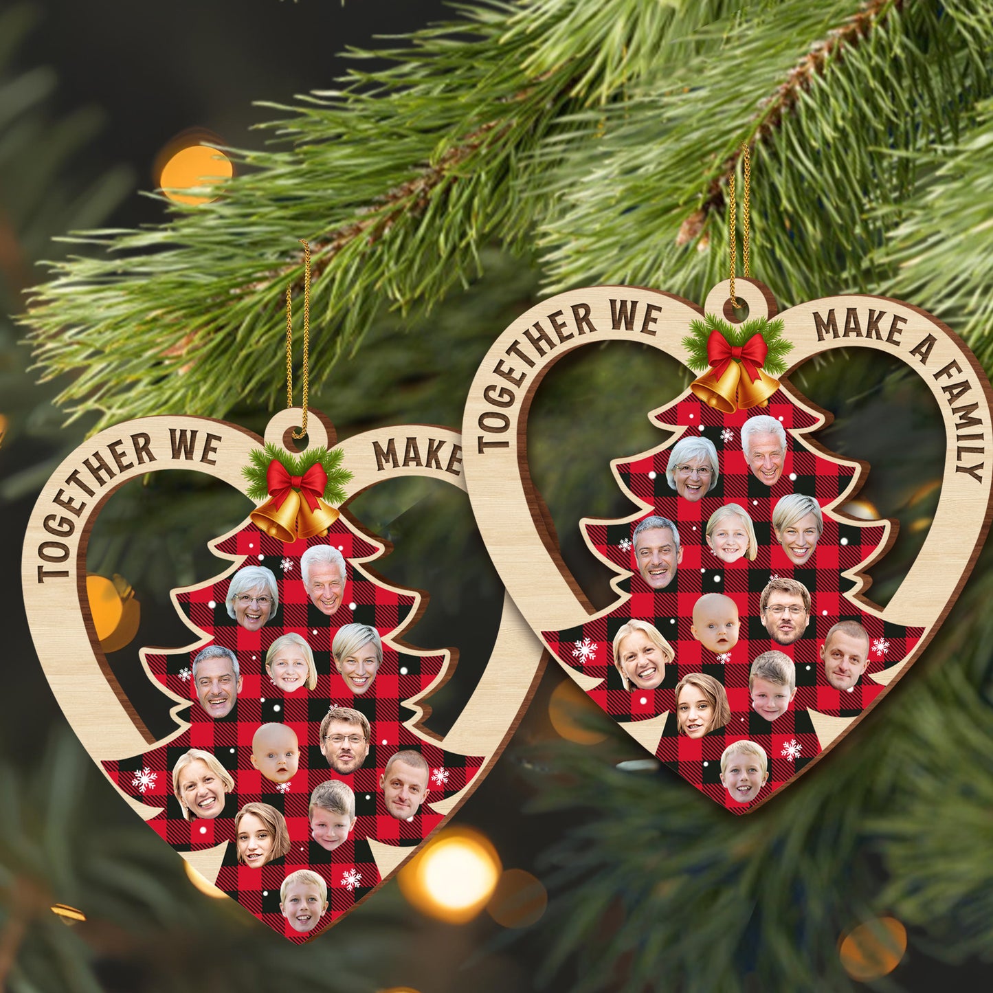 Together We Make A Family Tree Ornament With Photos