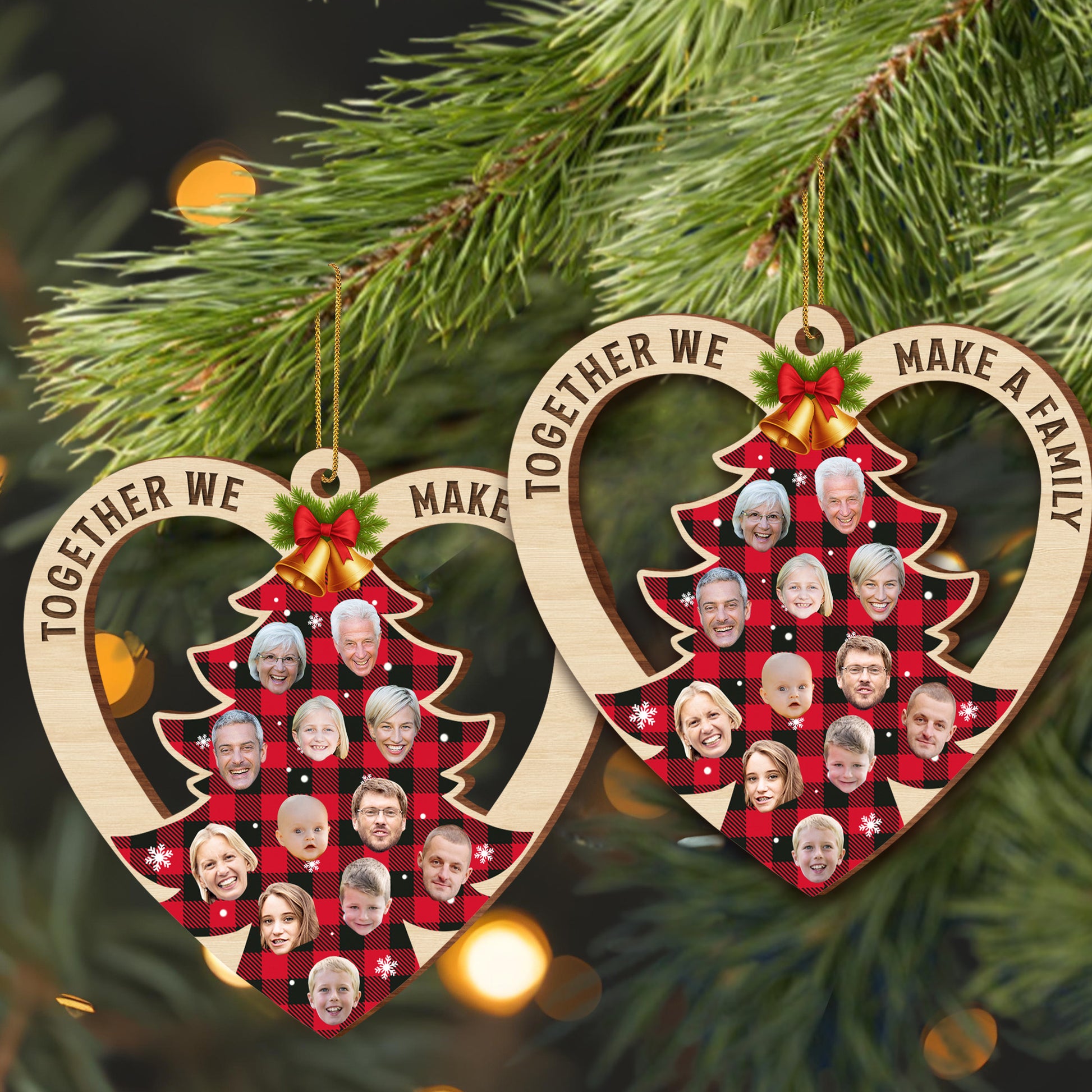 Together We Make A Family Tree Ornament With Photos