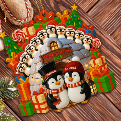 Celebrate Family Bond With Penguin Christmas Ornament