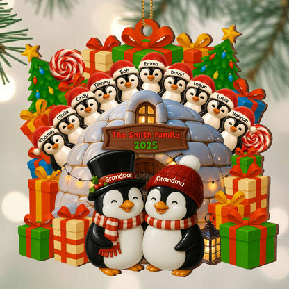 Celebrate Family Bond With Penguin Christmas Ornament