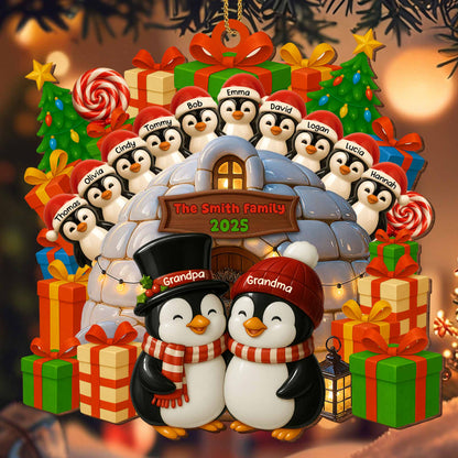 Celebrate Family Bond With Penguin Christmas Ornament