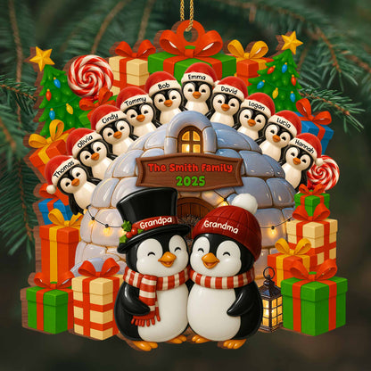 Celebrate Family Bond With Penguin Christmas Ornament