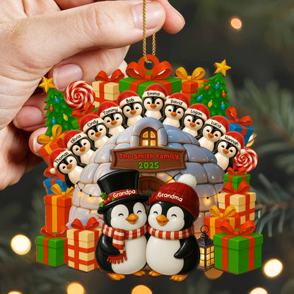 Celebrate Family Bond With Penguin Christmas Ornament