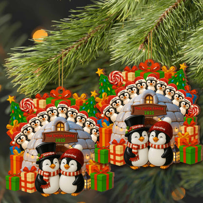 Celebrate Family Bond With Penguin Christmas Ornament