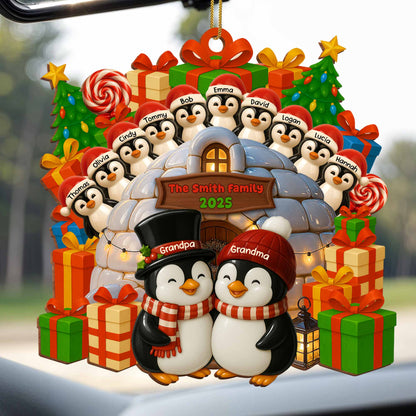 Celebrate Family Bond With Penguin Christmas Ornament