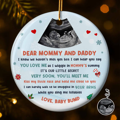 Dear Mommy And Daddy, Soon You'll Meet Me