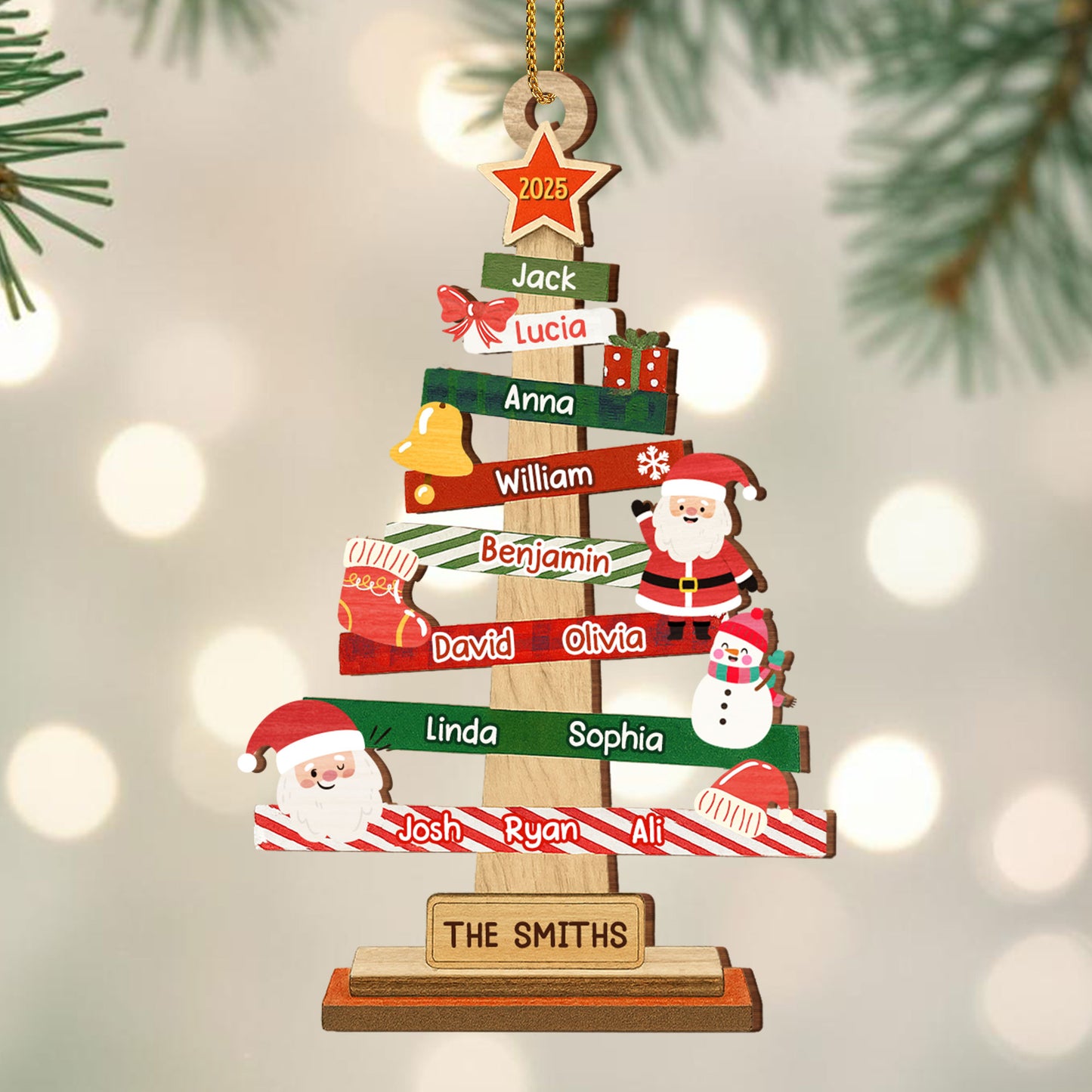 Celebrate Your Family With A Personalized Festive Christmas Tree