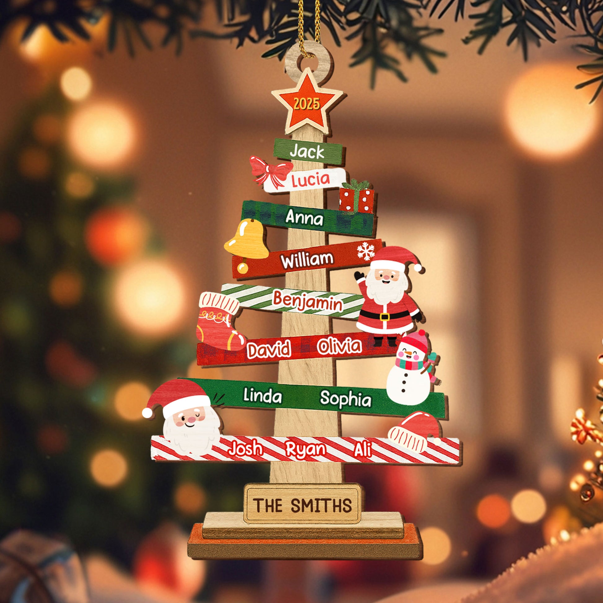 Celebrate Your Family With A Personalized Festive Christmas Tree
