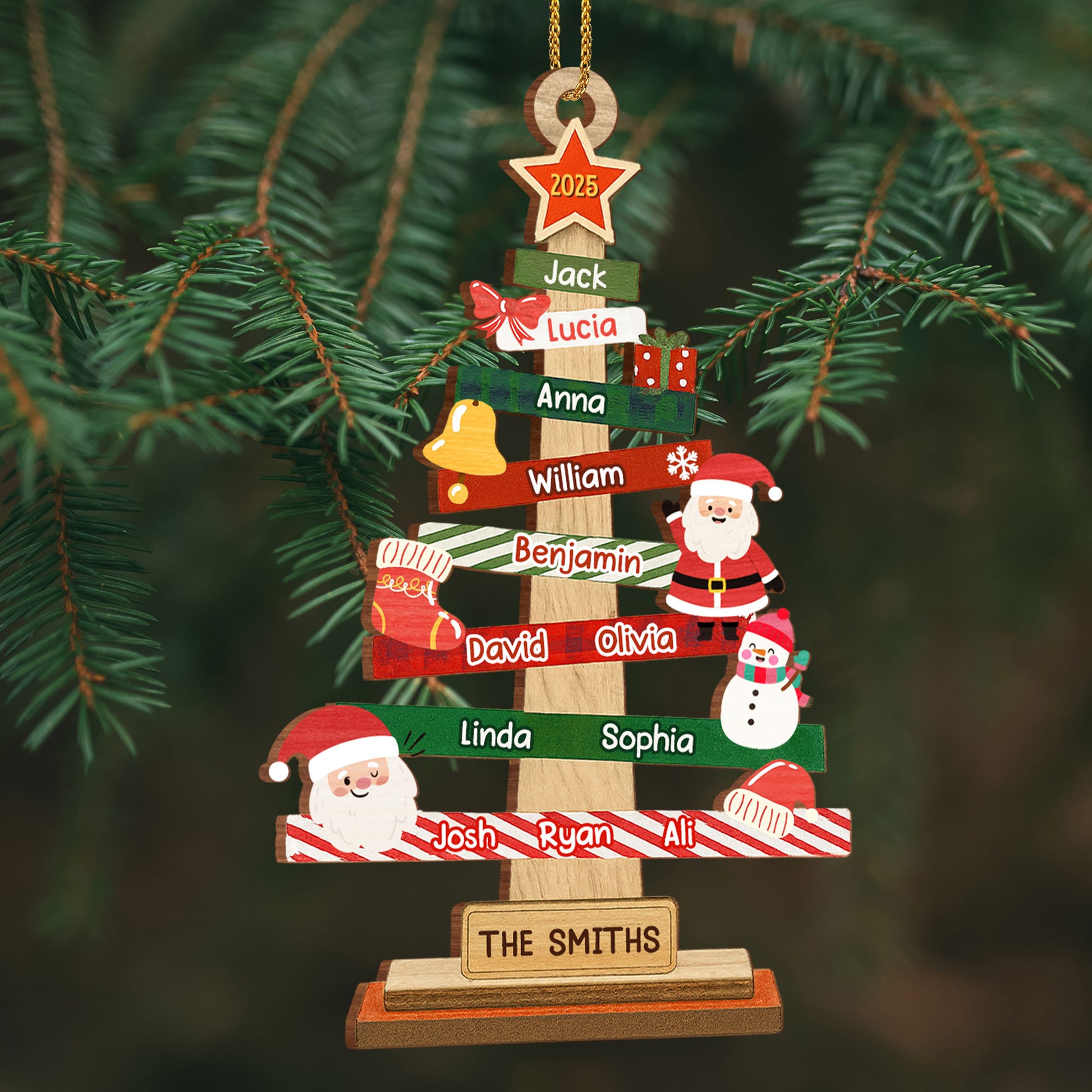 Celebrate Your Family With A Personalized Festive Christmas Tree