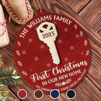 First Christmas In Our New Home, House Key Ornament