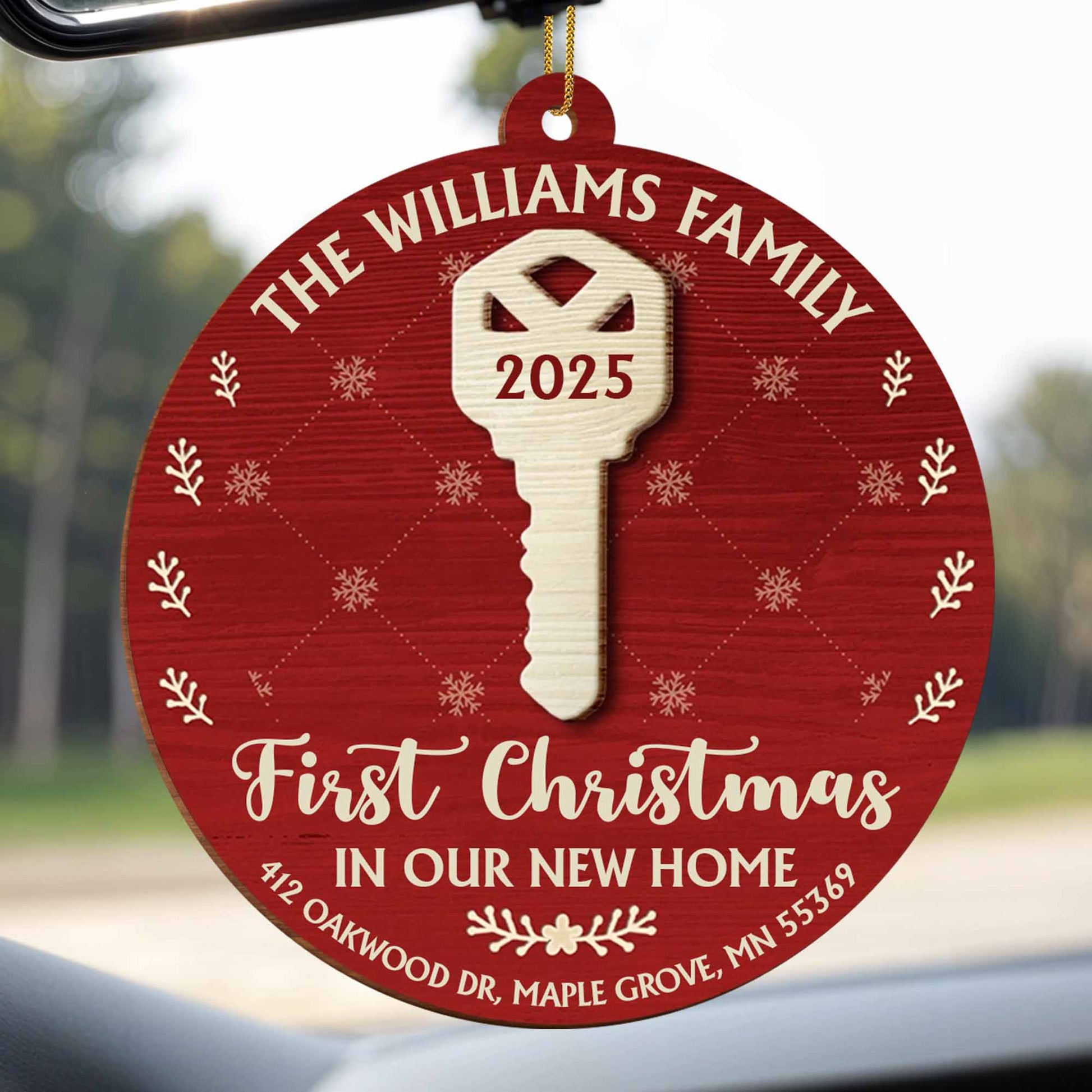 First Christmas In Our New Home, House Key Ornament