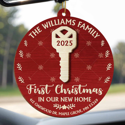 First Christmas In Our New Home, House Key Ornament