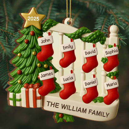 Celebrate Family Bond with Festive Stockings and Christmas Tree