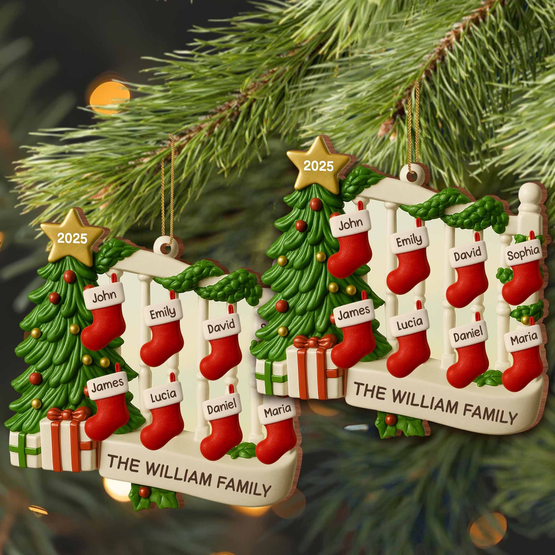 Celebrate Family Bond with Festive Stockings and Christmas Tree