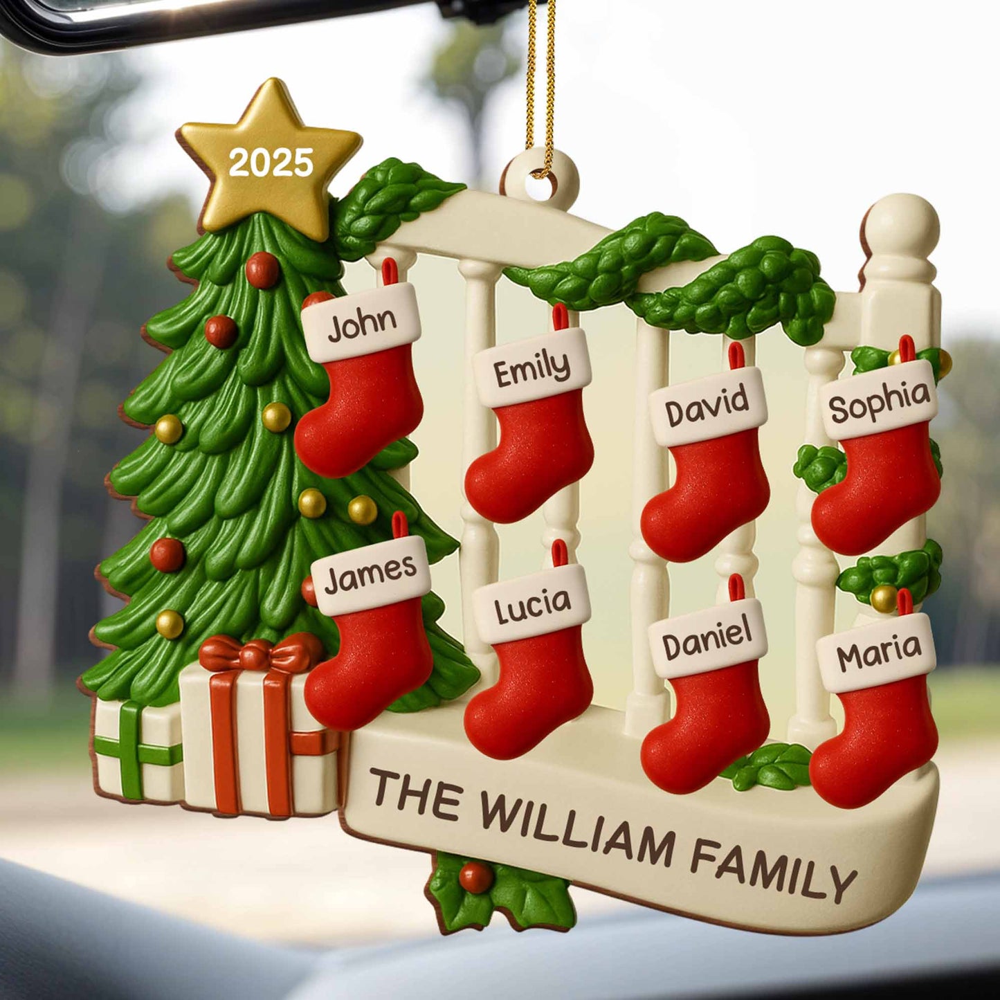 Celebrate Family Bond with Festive Stockings and Christmas Tree