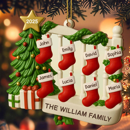 Celebrate Family Bond with Festive Stockings and Christmas Tree