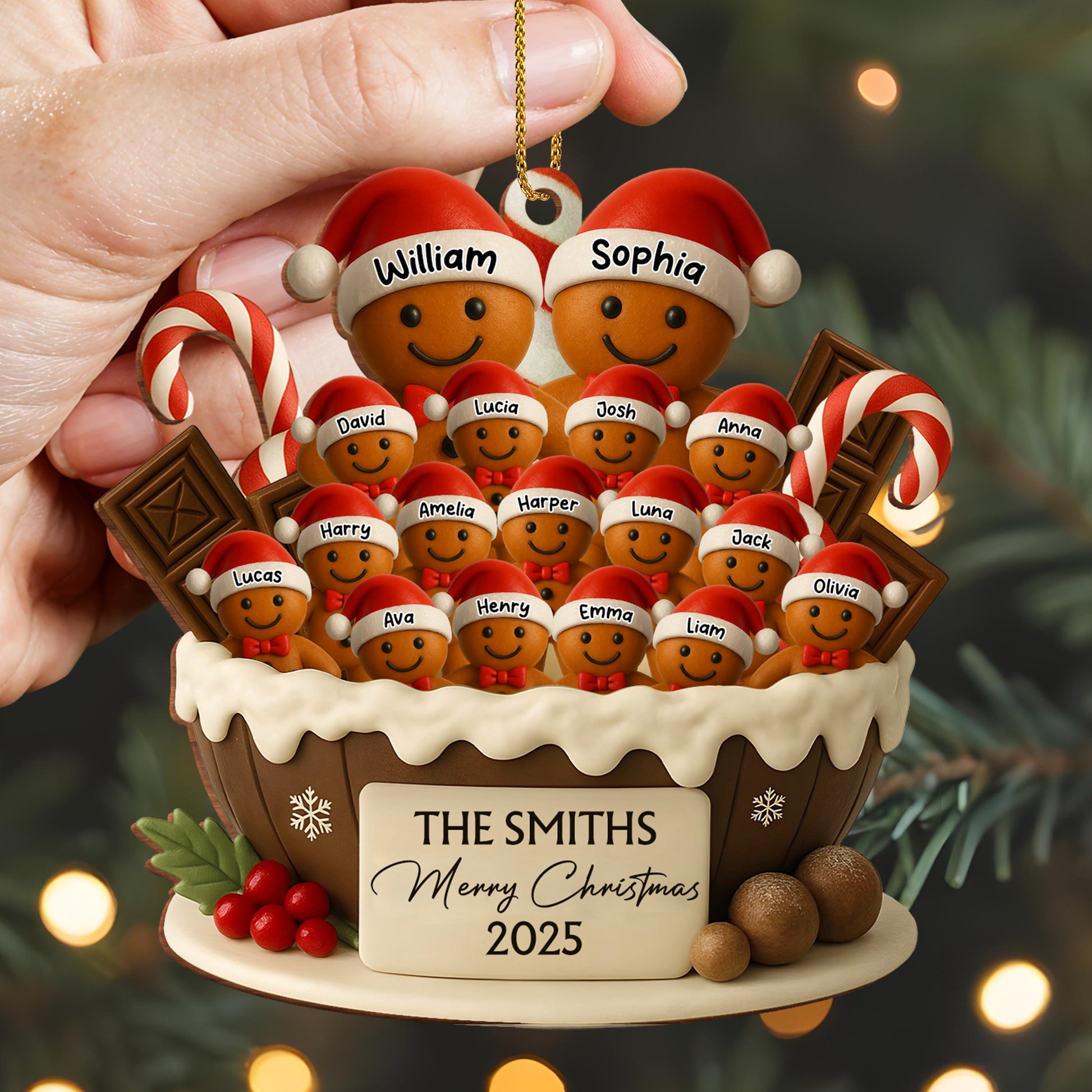 Merry Christmas Gingerbread Cookies Decoration