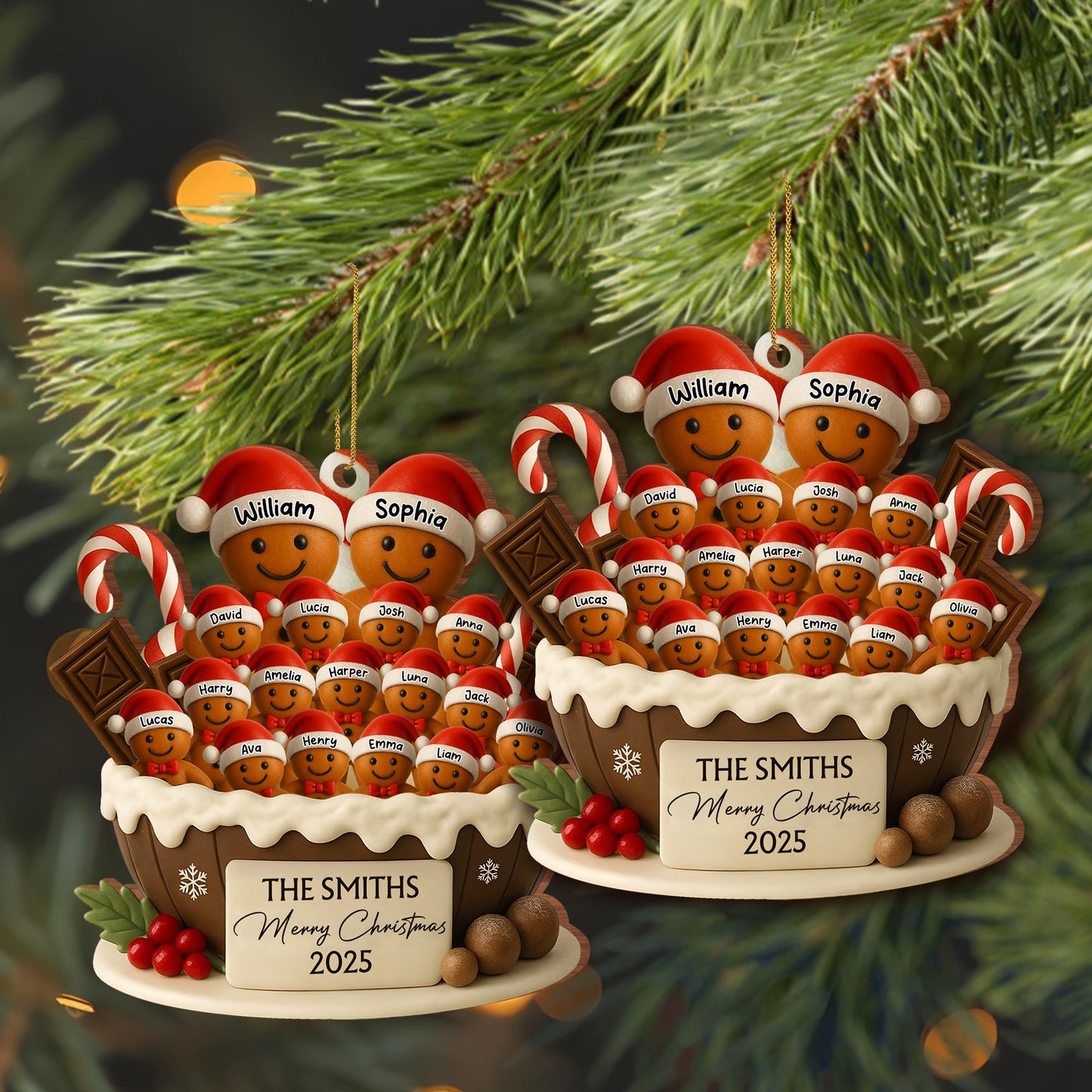 Merry Christmas Gingerbread Cookies Decoration