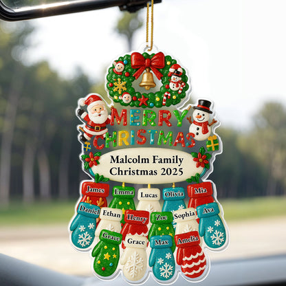 Merry Christmas Family Stockings And Festive Icons