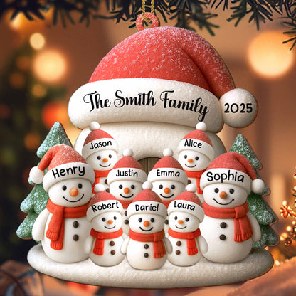 Celebrate Your Family With Adorable Snowmen