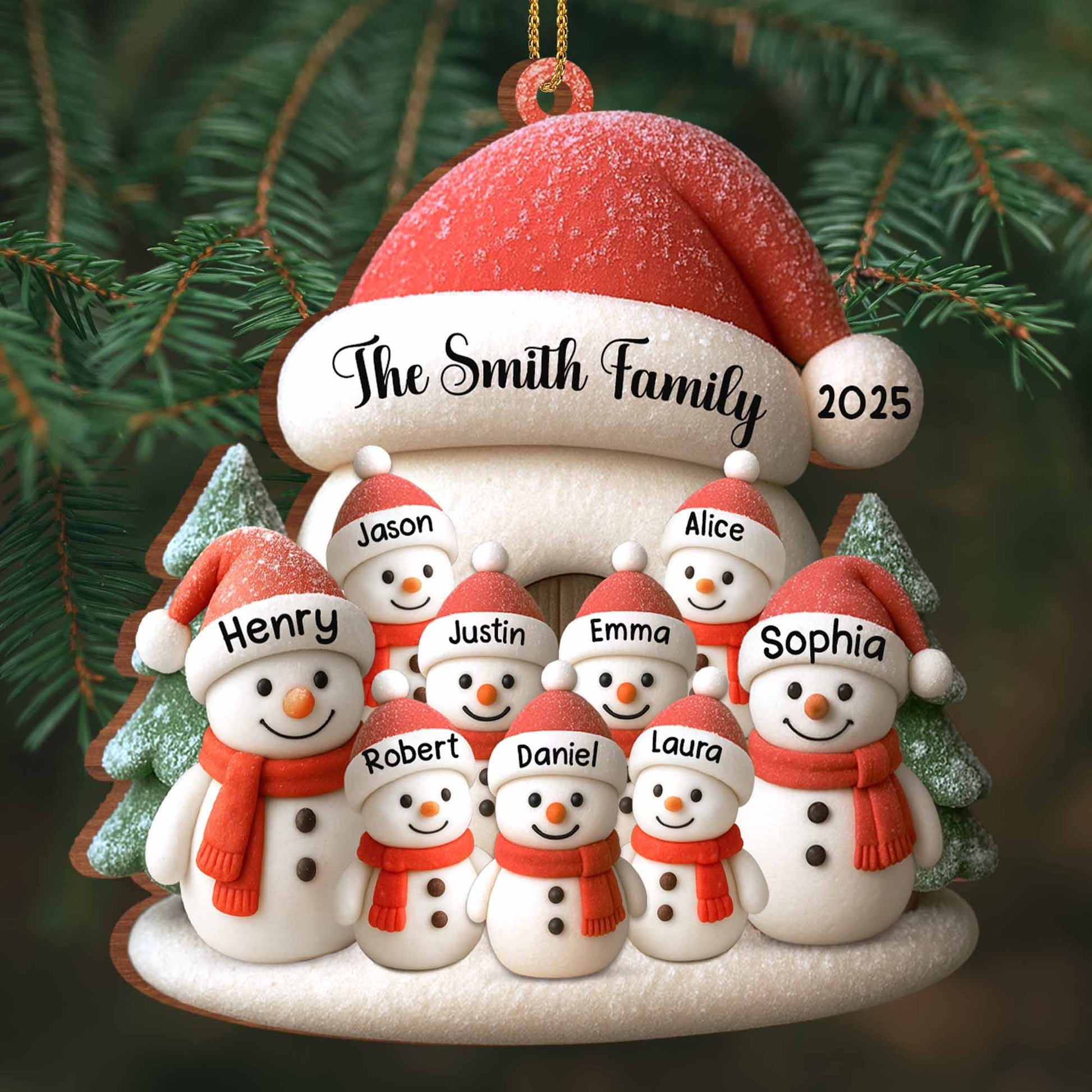 Celebrate Your Family With Adorable Snowmen