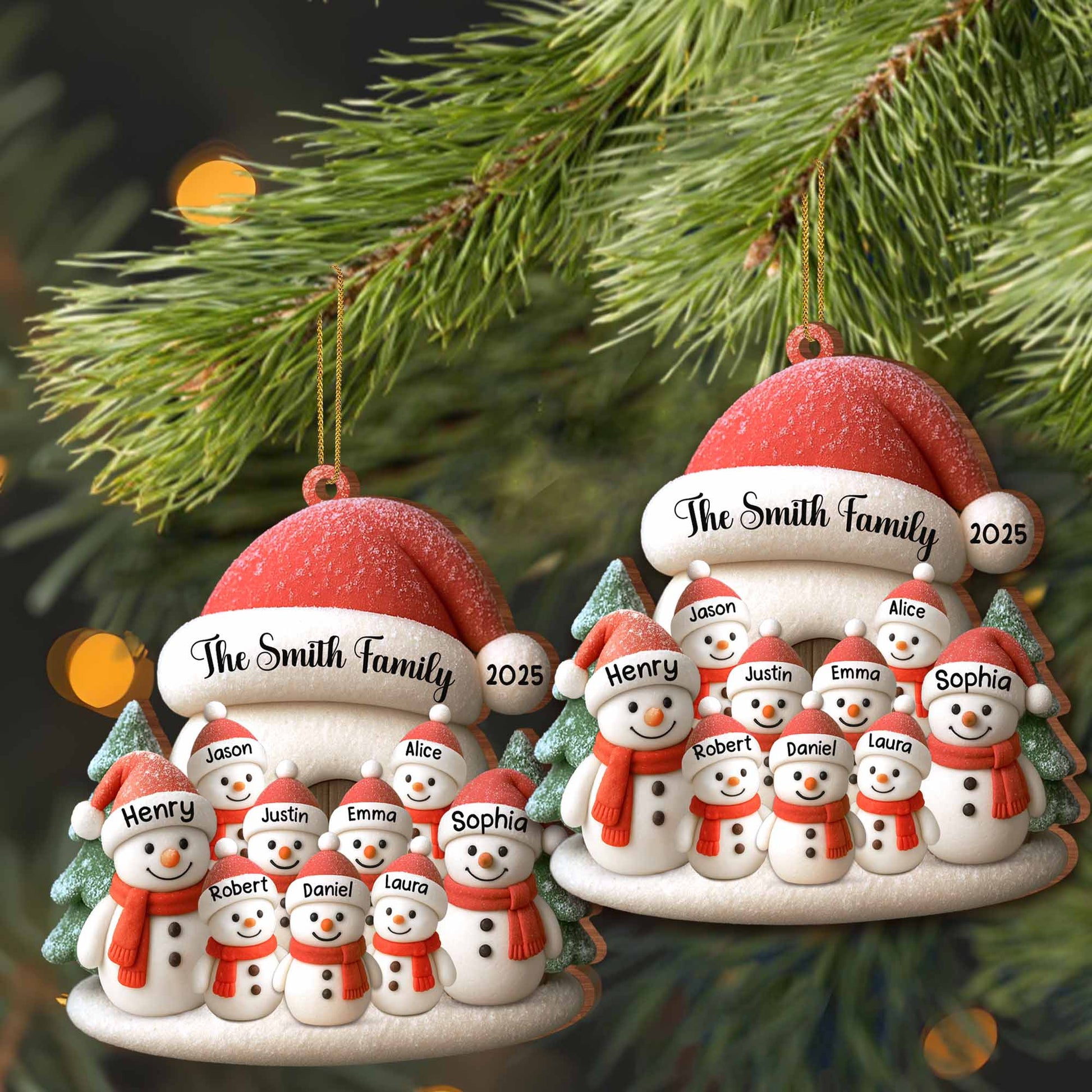Celebrate Your Family With Adorable Snowmen