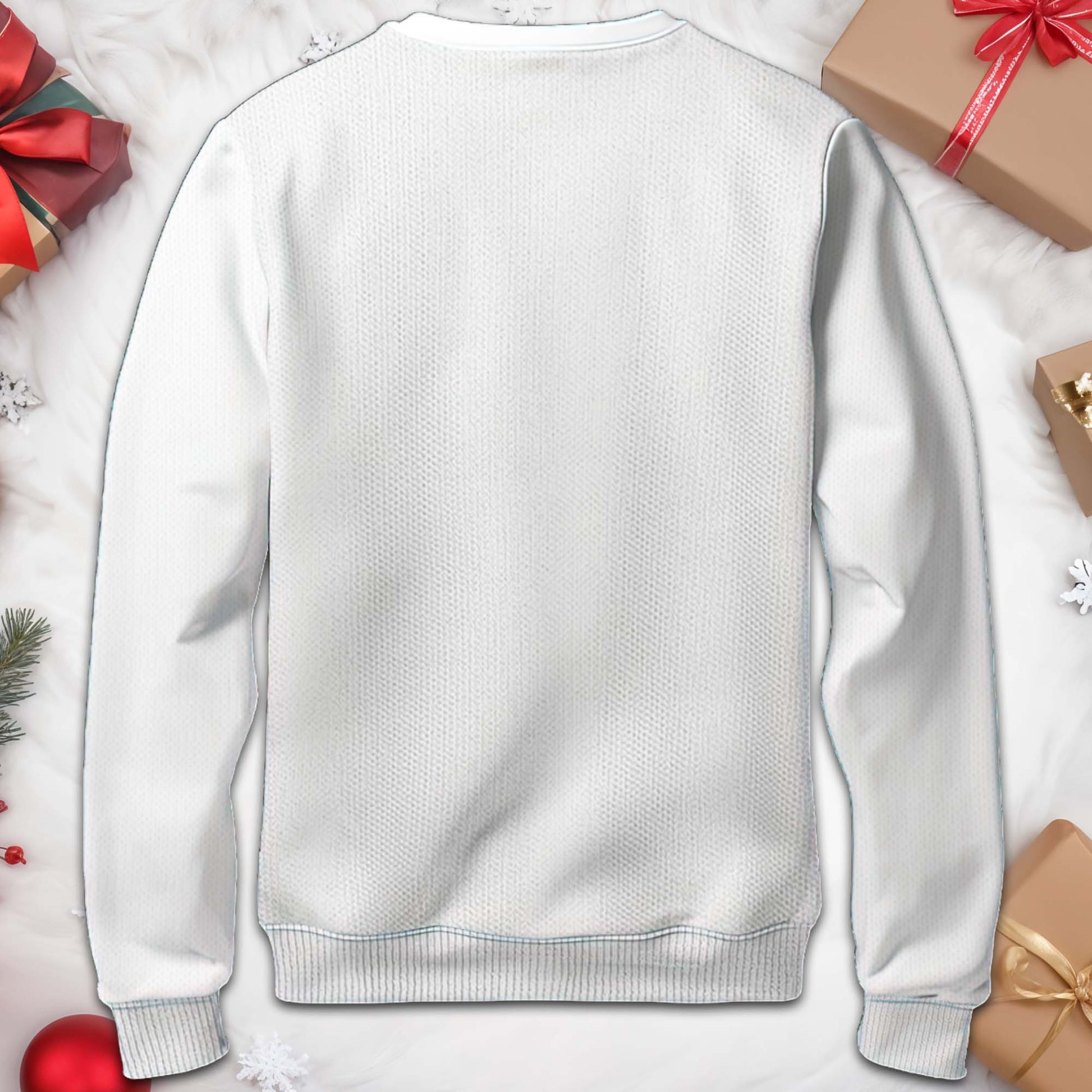 Family Christmas With Red Truck And Christmas Tree