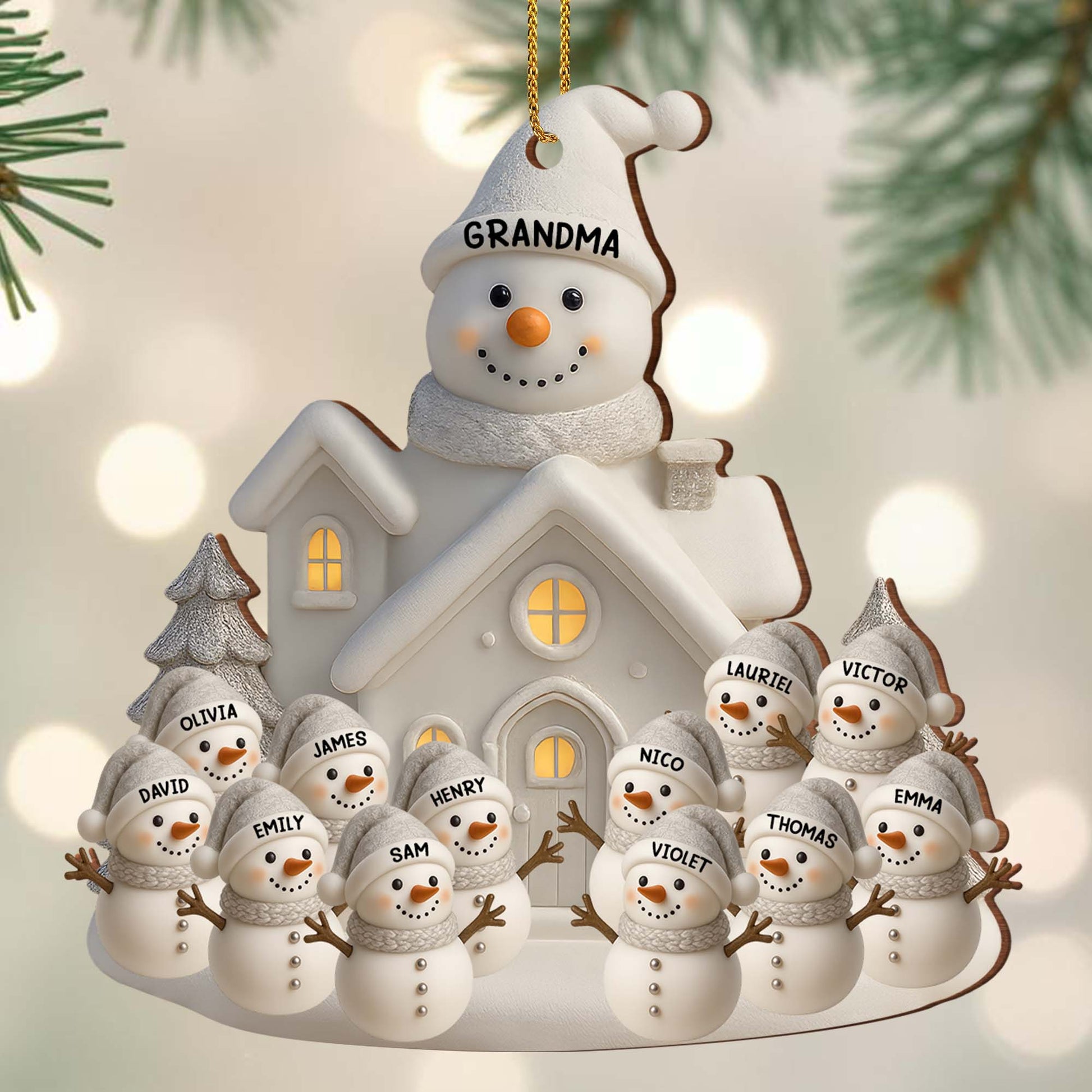 Celebrate Warmth And Joy With Snowman Family Holiday Ornament