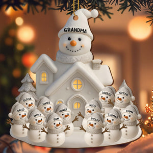Celebrate Warmth And Joy With Snowman Family Holiday Ornament