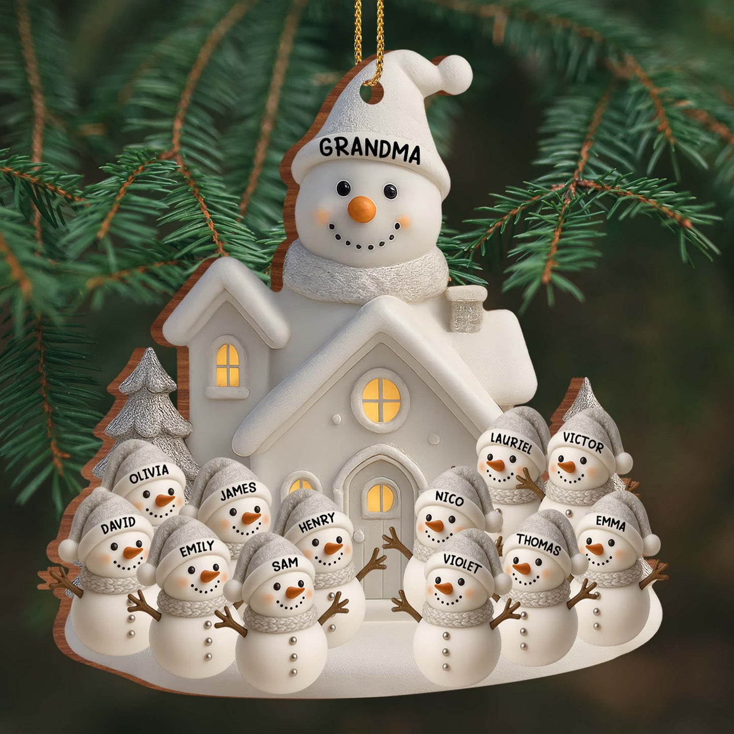 Celebrate Warmth And Joy With Snowman Family Holiday Ornament