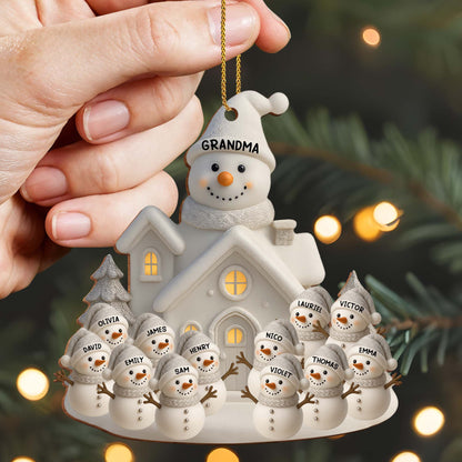 Celebrate Warmth And Joy With Snowman Family Holiday Ornament