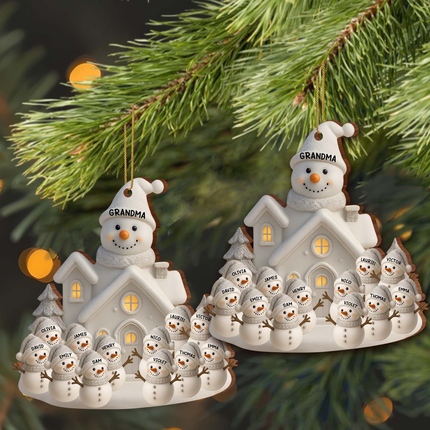 Celebrate Warmth And Joy With Snowman Family Holiday Ornament
