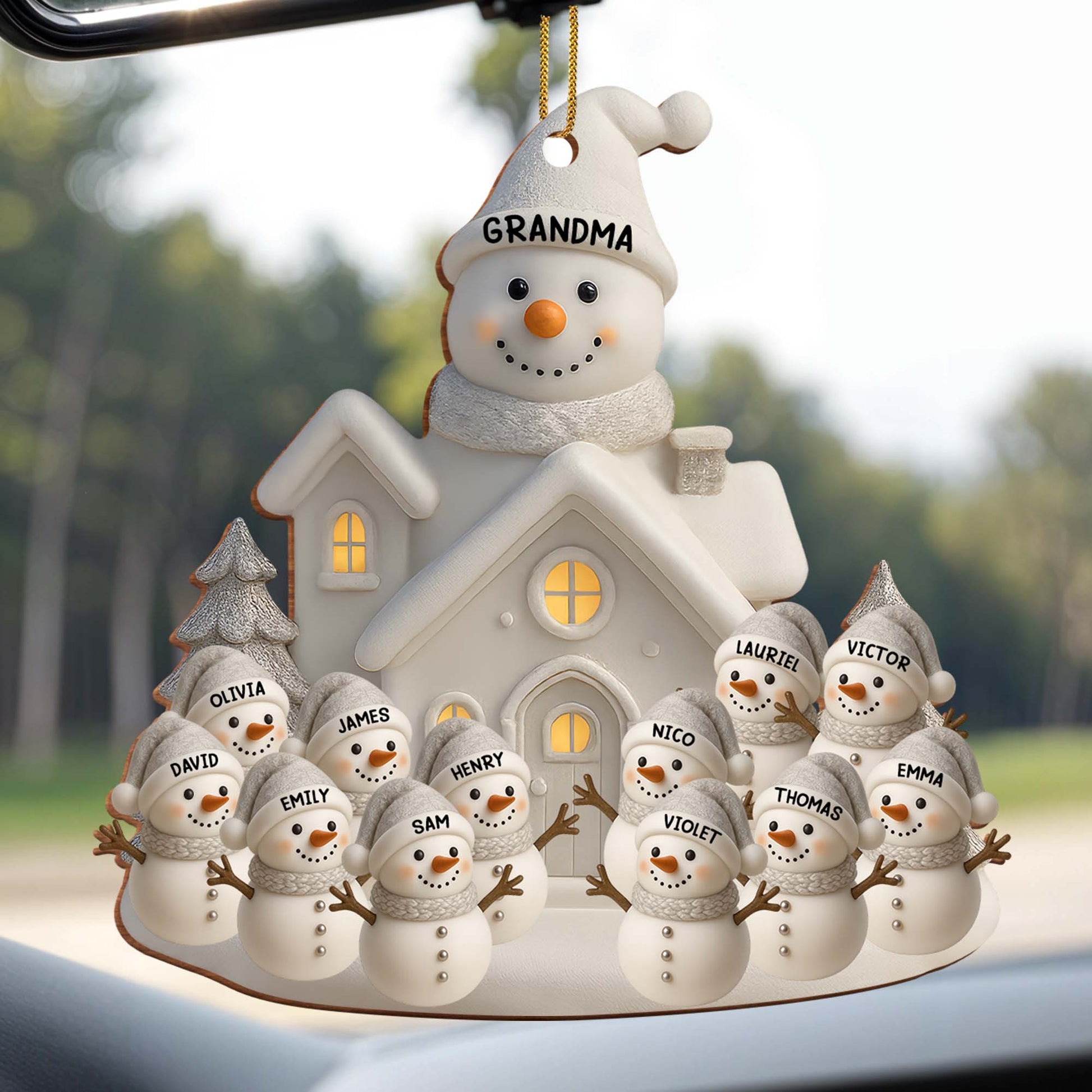 Celebrate Warmth And Joy With Snowman Family Holiday Ornament